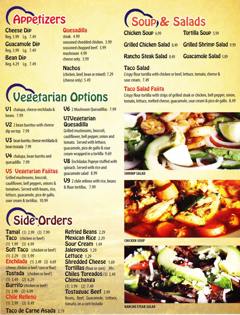 South Appetizer Menu | Amigos Topeka Mexican Food